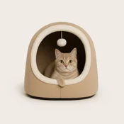 Paws & Whiskers Krevet za macke Alaska STD, 40 x 35 x 35 cm, Smedi