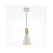 Maytoni P359-PL-140-W-Luster na sajli BICONES 1xE27/60W/230V pr. 14cm bela/bež