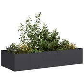 Sadilica crna 200x80x40 cm od celika