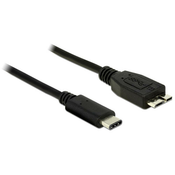 DELOCK priključni kabel USB 3.1 (1m), črn