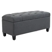 Homestar Klop s shranjevanjem 100x40x44 cm temno siva
