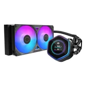 Vodno hlajenje procesorja Cooler Master MasterLiquid Atmos II 240 LCD, Črna