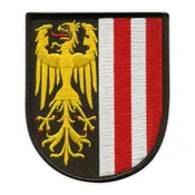 shumee Našitek grba Zgornje Avstrije - Samolepilna podlaga - Vezen našitek/značka/emblem