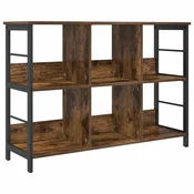 Vidaxl Knjižna polica Dimljeni oreh 102 x 32 x 72,5 cm Konstruiran les