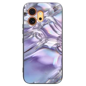 Silikonski črni ovitek za Honor 600 - Iridescent bubbles