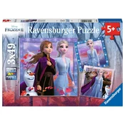 Ravensburger Sestavljanka Ledeno kraljestvo 2: Potovanje se začenja 3x49 kosov
