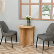 HOMCOM HOMCOM Prostorsko varčna zložljiva jedilna miza, lesena miza za kuhinjo in dnevno sobo, 90x60x74 cm, hrast, (20745596)