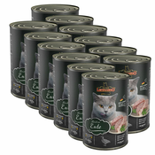 Konzerva mačje hrane Leonardo, raca 12x400 g