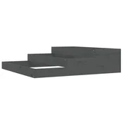 Sadilica siva 107x107x27 cm od masivne borovine