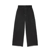 Bershka Hlače črn denim
