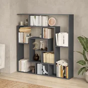 HANAH HOME Polica za knjige Granada Anthracite