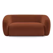 Oranžna sedežna garnitura iz šenilje 160 cm Celine – Bobochic Paris