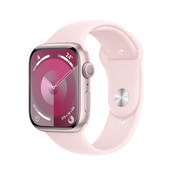 Apple Watch Series 9 45 mm Digitalno 396 x 484 pikseli Ekran osjetljiv na dodir Ružicasto Wi-Fi GPS