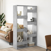 Vidaxl Pregrada za prostor betonsko siva 100x33x175 cm inženirski les