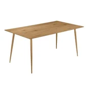 Miza Denton 760 (Hrast) Hrast, 76x80x120cm, MDF plošča, Kovina