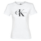 Calvin Klein Jeans Majica, bijela / crna