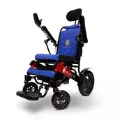 COMFY Električni invalidski voziček ComfyGO Majestic IQ 9000 - Avtomatsko zložljiv Barva Rdeča Blazina in naslonjalo Modra Širina sedežne površine 51, (5000178043)
