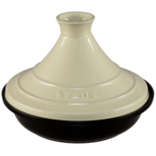 Staub Tajina posoda Staub, 28 cm, bež-črna - elegantna kuhinjska izbira za vsako ljubitelja hrane