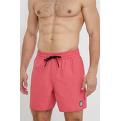Kopalne kratke hlače Volcom roza barva