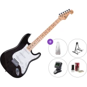 SX SST-ASH SET Transparent Black Električna kitara