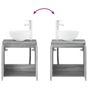 vidaXL vidaXL Umivalnik s pritrditev na steno Siva Sonoma 49,5 x 41 x 64,5 cm, (5000245073)