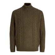 JACK & JONES Pulover JPRBLUCALLUM oliva