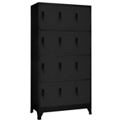 Ormaric s kljucem crni 90 x 45 x 180 cm celicni
