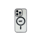 Originalna KARL LAGERFELD Hardcase KLHMP15LHKHNOTK maska za iPhone 15 PRO (Karl Head + MAG / prozorna)