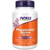 NOW Foods Phosphatidyl Serine (Fosfatidilserin), 100 mg, 120 rastlinskih kapsul