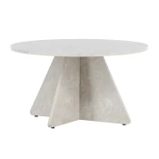 Klubska mizica Dallas 4844 Bež, 45cm, MDF plošča, Okrogla