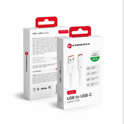 FORCELL USB kabel A na USB C Forcell F-Energy QC4.0 3A 66W 1 m C336 bel