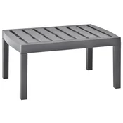 Vidaxl Vrtna mizica mocha 78x55x38 cm plastična