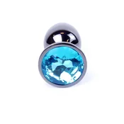 Gardj Europe Plug-Jewellery temno srebrna PLUG- svetlo modra