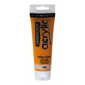 Daler Rowney Akrilna barva Graduate 120 ml, rumeno oker