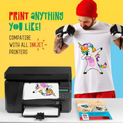 Brizgalni papir za toplotni prenos na tkanine (5 kosov) | INKTRANSFER