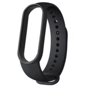 BStrap Xiaomi Mi Band 5 Silicone pašček, Black