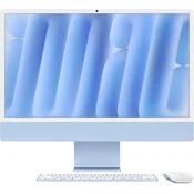 Apple 2024 iMac All-in-One Desktop Computer with M4 chip with 10-core CPU and 10-core GPU: Built for Apple Intelligence, 24-inch Retina Display, 24GB Unified Memory, 512GB SSD Storage; Blue MD2T4CR/A