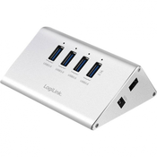 LogiLink 4 -vhodni USB 3.0-Hub LogiLink UA0227 srebrne barve