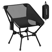 Songmics Kamp stol 48x56x69 cm črne barve
