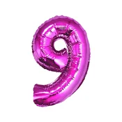 shumee Folija balon Številka 9, roza, 92 cm FG-C85R9