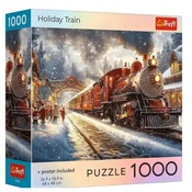 Trefl Puzzle 1000 USA Collection: Božični vlak