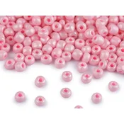 Rocailles 6/0 - 4 mm neprozoren - roza biser (50 g)