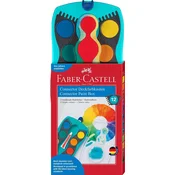 Faber-Castell Konektor Vodne barve - 12 barv, premer 30 mm