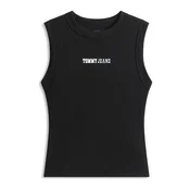 Tommy Jeans Top ESS pastelno modra/črna/bela