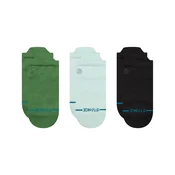 Stance ICON LOW TAB 3 PACK, nogavice m., zelena A256D24ILT
