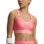 Ženski nedrček Under Armour Infinity High 2.0 Bra Bittersweet Pink/Posh Pink/Bittersweet Pink XL A-C