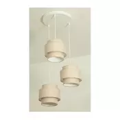 Brilagi - Luster na sajli RESNA 3xE27/60W/230V precnika 45 cm bež