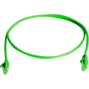 Telegärtner RJ45 omrežni priključni kabel CAT 6 U/UTP 0.50 m zelene barve z zaščito pred gorenjem, brez halogena Telegärtner