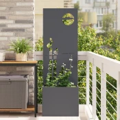 vidaXL Zaslon za zasebnost v vrtu Antracit 50 x 140 cm Mnogi jeklo
