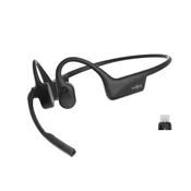SHOKZ C120-AC-BK slušalka Slušalke z mikrofonom Brezžična Ušesno držalo Pisarna/klicni center USB Tip-C Bluetooth Črna (239736)